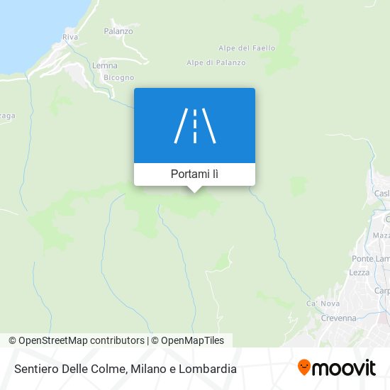Mappa Sentiero Delle Colme