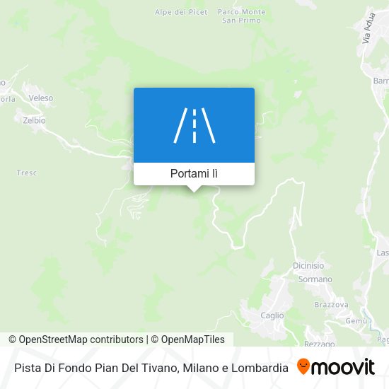 Mappa Pista Di Fondo Pian Del Tivano