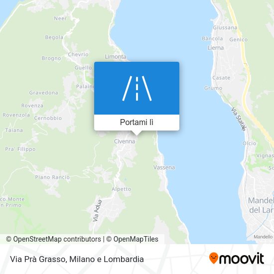 Mappa Via Prà Grasso