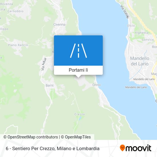 Mappa 6 - Sentiero Per Crezzo