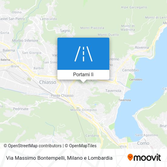 Mappa Via Massimo Bontempelli