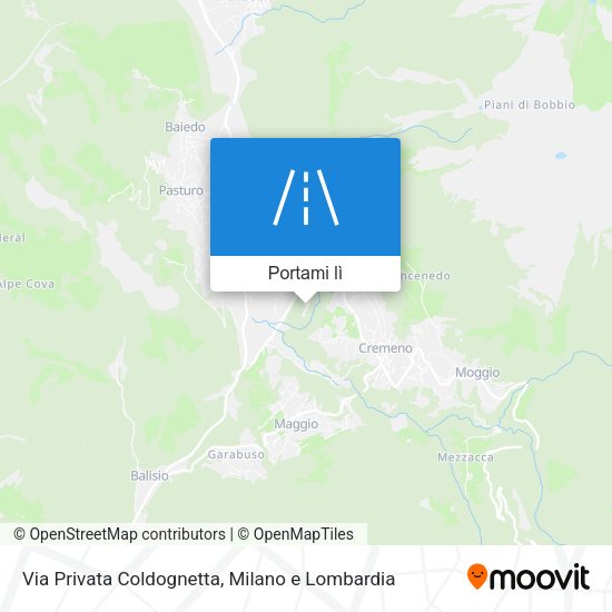 Mappa Via Privata Coldognetta