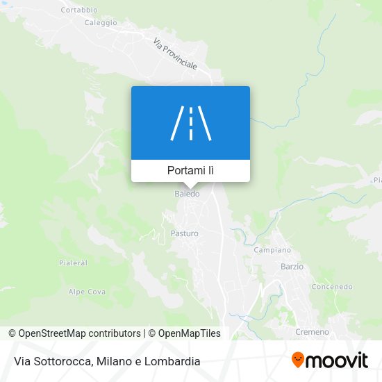 Mappa Via Sottorocca