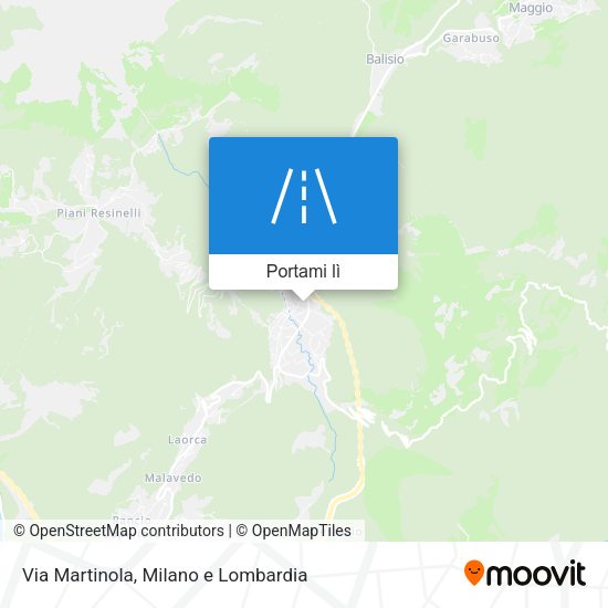 Mappa Via Martinola