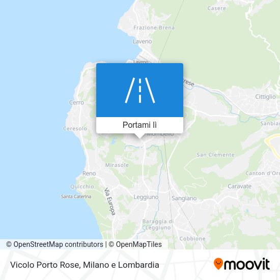 Mappa Vicolo Porto Rose