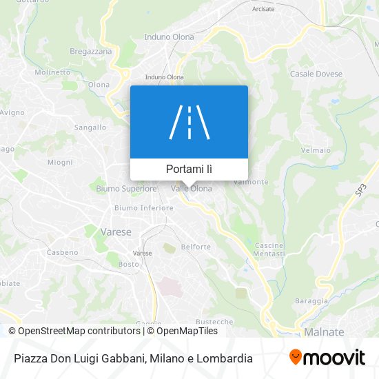 Mappa Piazza Don Luigi Gabbani