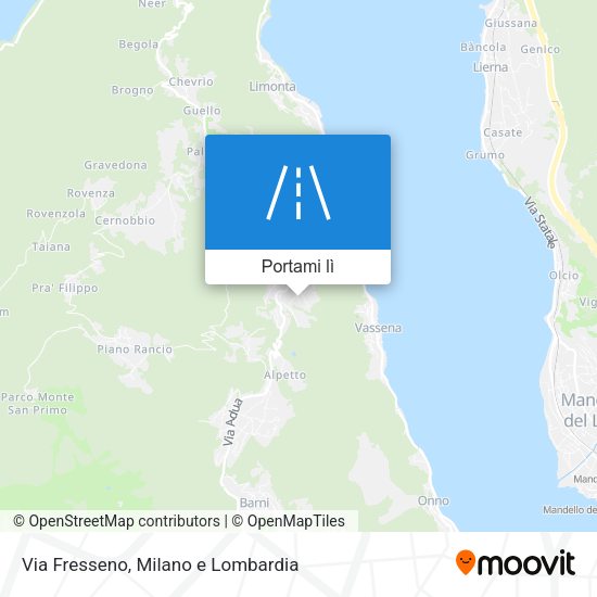 Mappa Via Fresseno