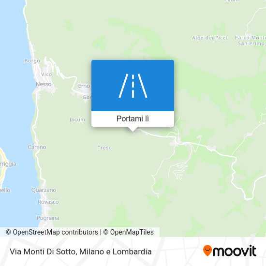 Mappa Via Monti Di Sotto
