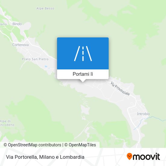 Mappa Via Portorella