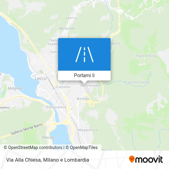 Mappa Via Alla Chiesa