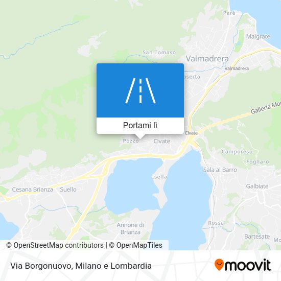 Mappa Via Borgonuovo