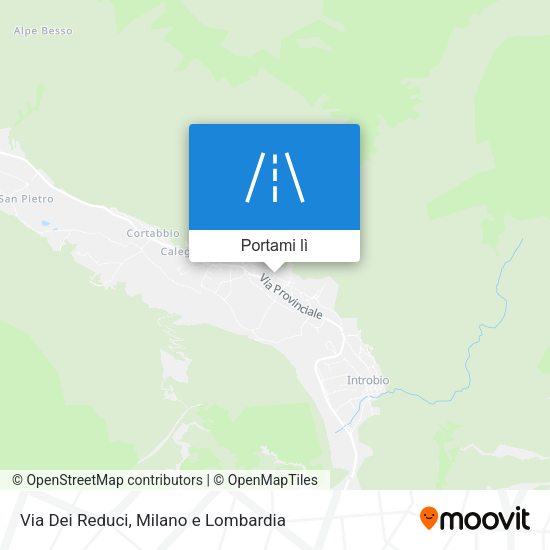 Mappa Via Dei Reduci