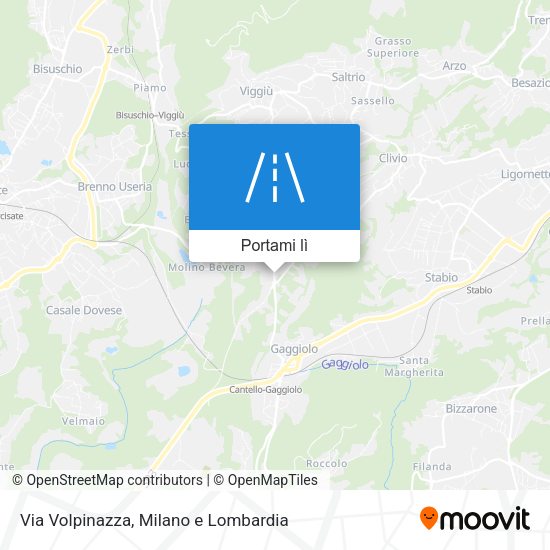 Mappa Via Volpinazza