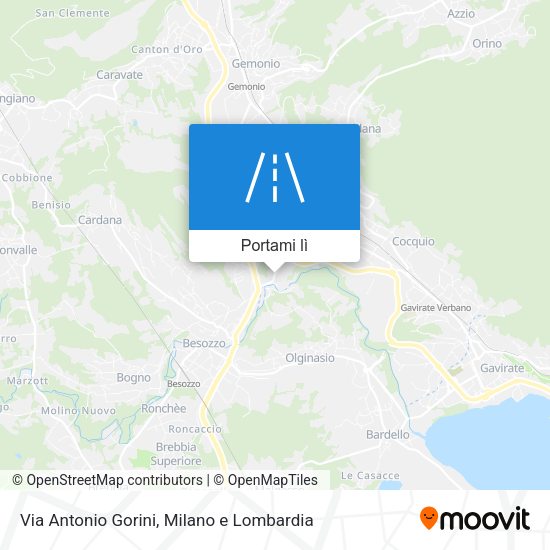 Mappa Via Antonio Gorini