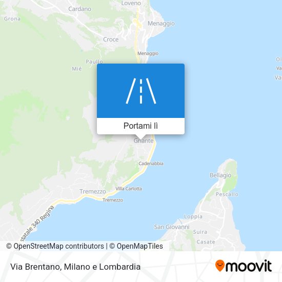 Mappa Via Brentano