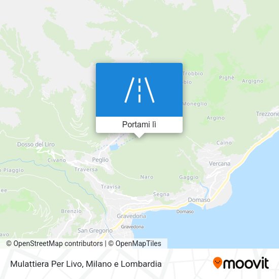 Mappa Mulattiera Per Livo