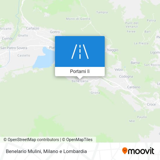 Mappa Benelario Mulini