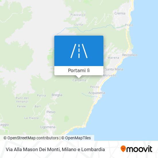 Mappa Via Alla Mason Dei Monti