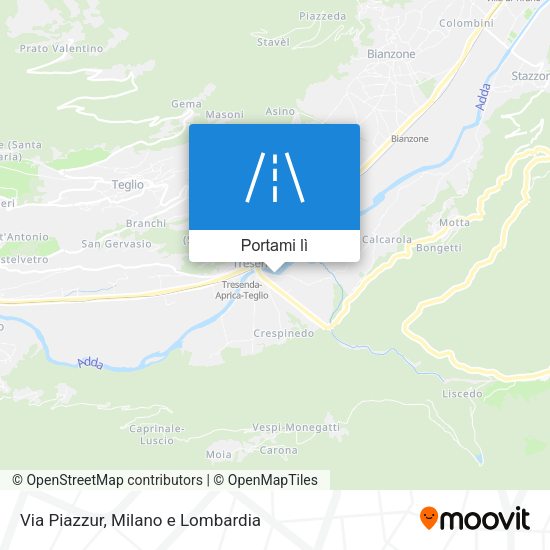 Mappa Via Piazzur