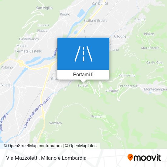 Mappa Via Mazzoletti