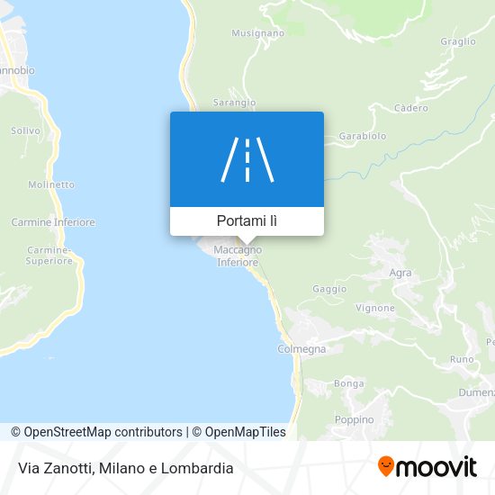 Mappa Via Zanotti