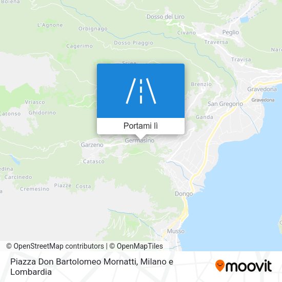 Mappa Piazza Don Bartolomeo Mornatti