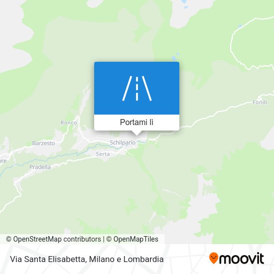 Mappa Via Santa Elisabetta