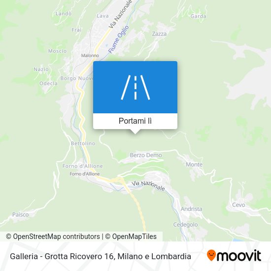 Mappa Galleria - Grotta Ricovero 16