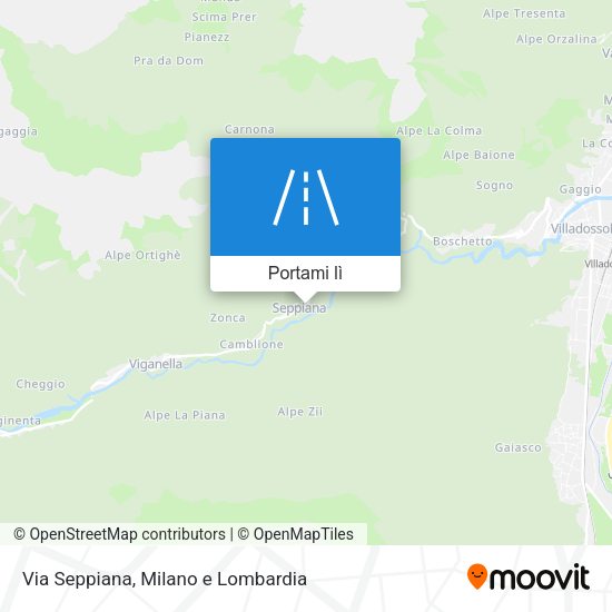 Mappa Via Seppiana