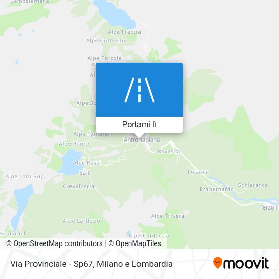 Mappa Via Provinciale - Sp67