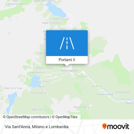 Mappa Via Sant'Anna