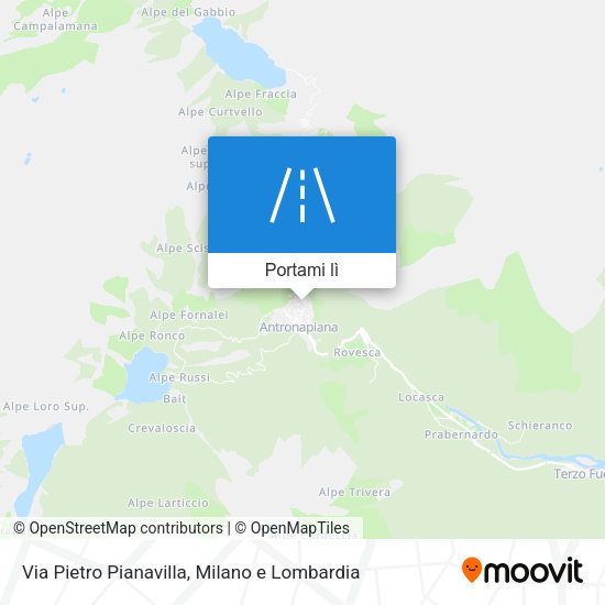 Mappa Via Pietro Pianavilla