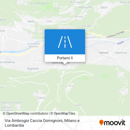 Mappa Via Ambrogio Caccia Domignoni