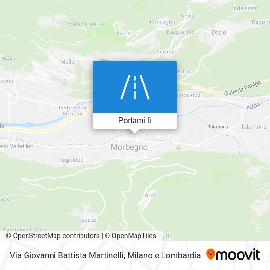 Mappa Via Giovanni Battista Martinelli