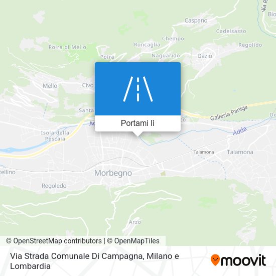 Mappa Via Strada Comunale Di Campagna