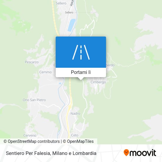 Mappa Sentiero Per Falesia