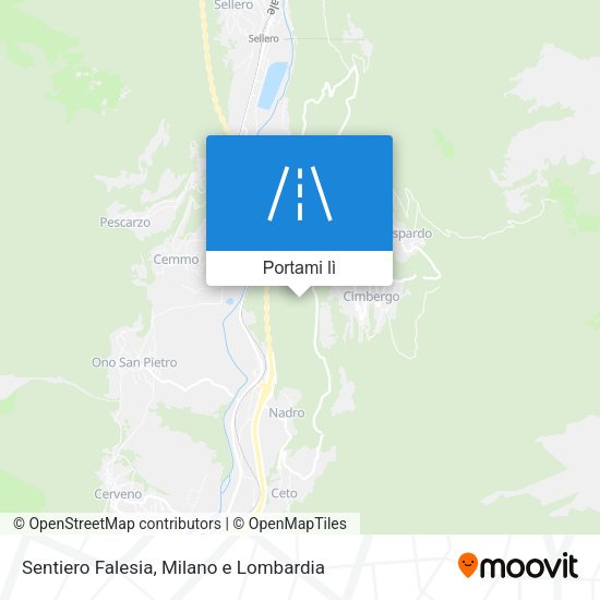 Mappa Sentiero Falesia