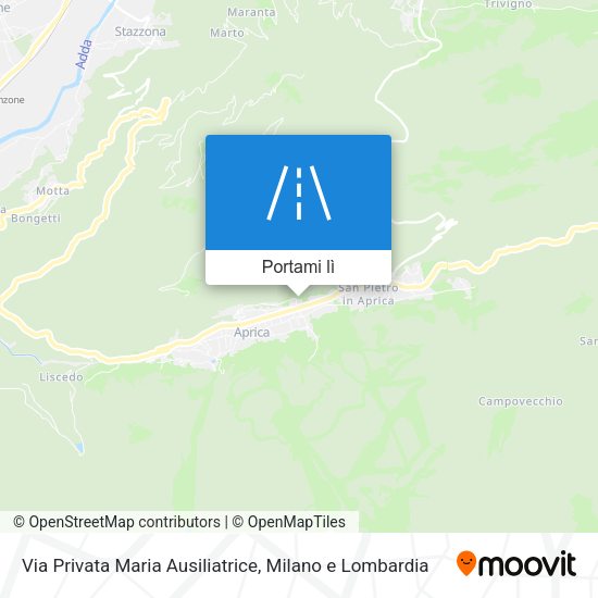 Mappa Via Privata Maria Ausiliatrice