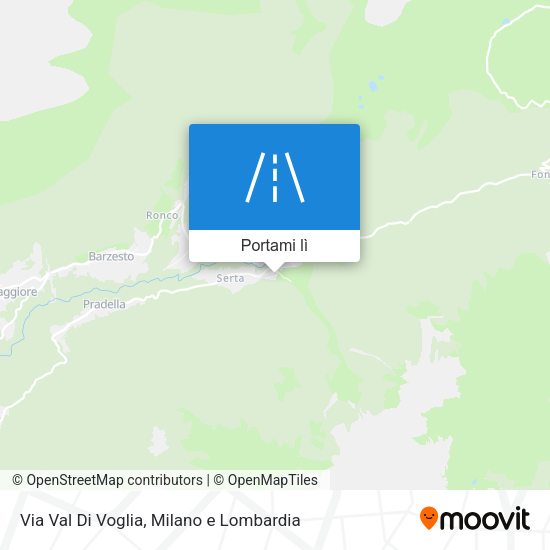 Mappa Via Val Di Voglia