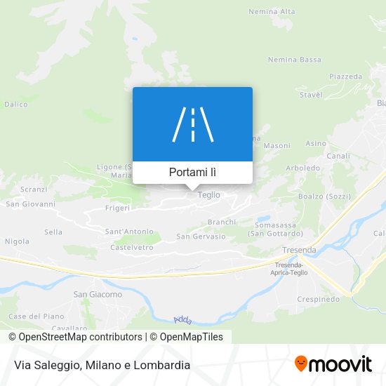 Mappa Via Saleggio