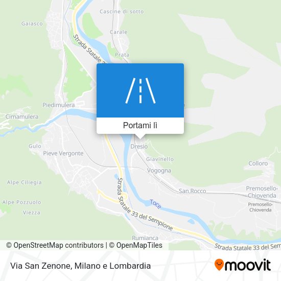 Mappa Via San Zenone