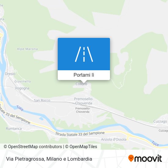 Mappa Via Pietragrossa