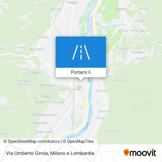 Mappa Via Umberto Girola