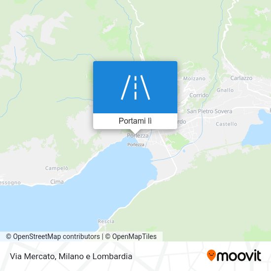 Mappa Via Mercato