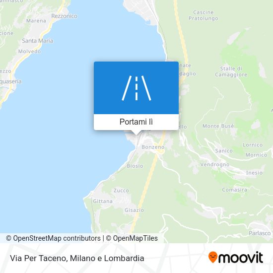 Mappa Via Per Taceno