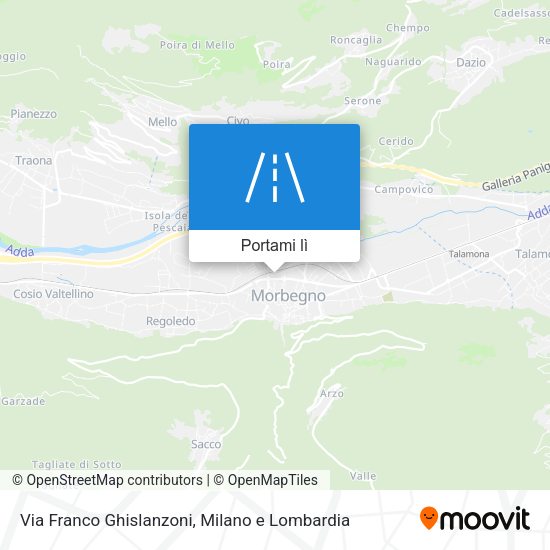 Mappa Via Franco Ghislanzoni
