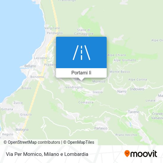 Mappa Via Per Mornico