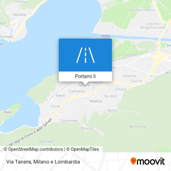 Mappa Via Tanera