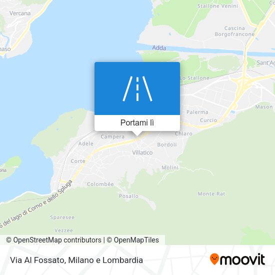 Mappa Via Al Fossato