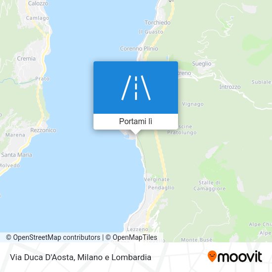 Mappa Via Duca D'Aosta